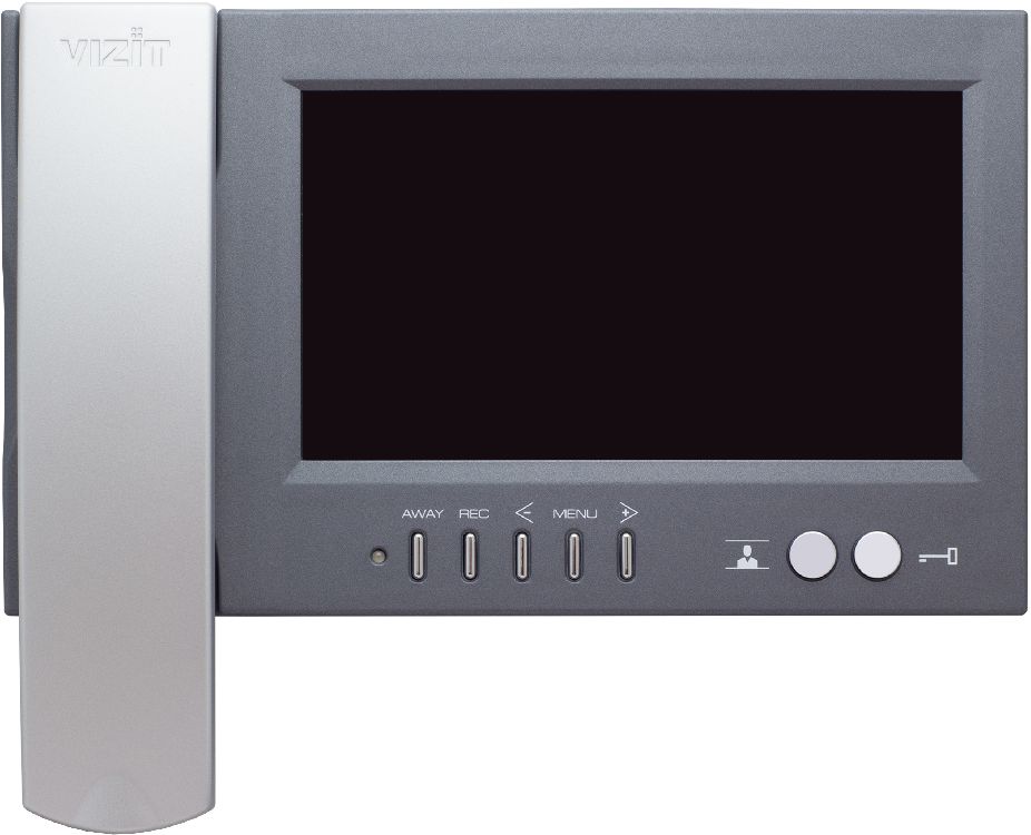 VIZIT-M468MG (Grey) Монитор цветного видеодомофона, 7", память до 250 ч/б кадров, серый