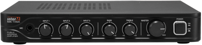 Inter - M MA - 106A цифровой микшер - усилитель, 60 Вт, 1 унив., 2 лин. входа, 2 аудиоканала