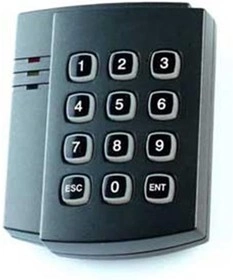 MATRIX-VII (мод. E H Keys) (черный) Считыватель EM-Marine, HID Prox II, клавиатура, ibutton, W26