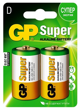 GP Super Alkaline 13A LR20 D Батарея(2шт/уп).
