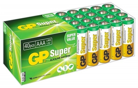 Батарея GP Super Alkaline 24A LR03 AAA (40шт/уп)