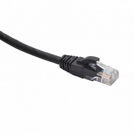 DATAREX RJ45-RJ45 U/UTP Cat.5e LSZH нг(А)-HF (DR-181905) Патч-корд (коммутационный шнур)  0.5м, черный